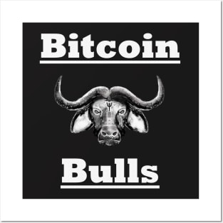 Bitcoin Bulls Cryptocurrency Bull Run Posters and Art